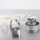 6-Piece Stainless Steel Plain Heart Cutter Set