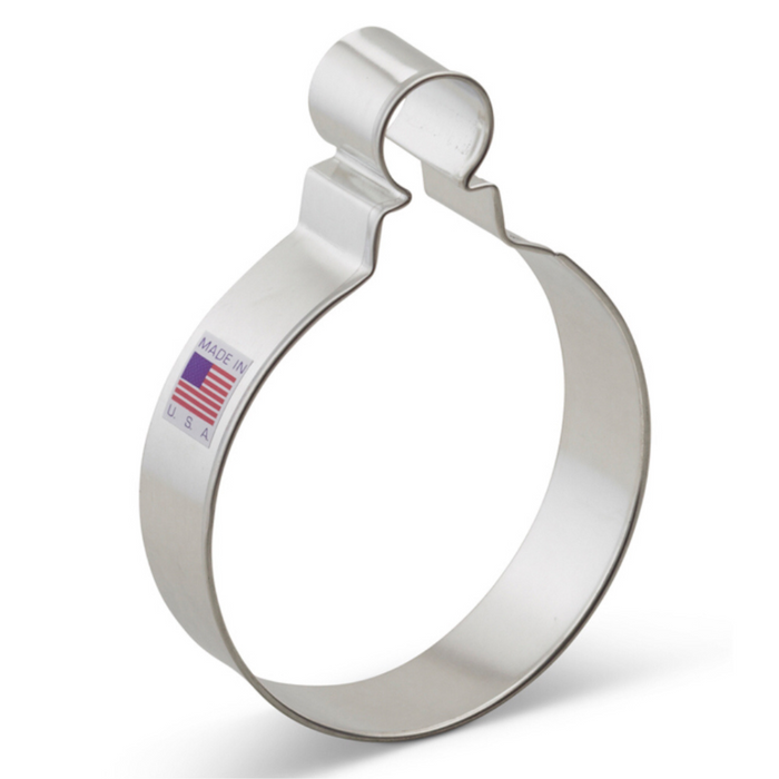 Christmas Ornament Cookie Cutter (Round) 4 1/2