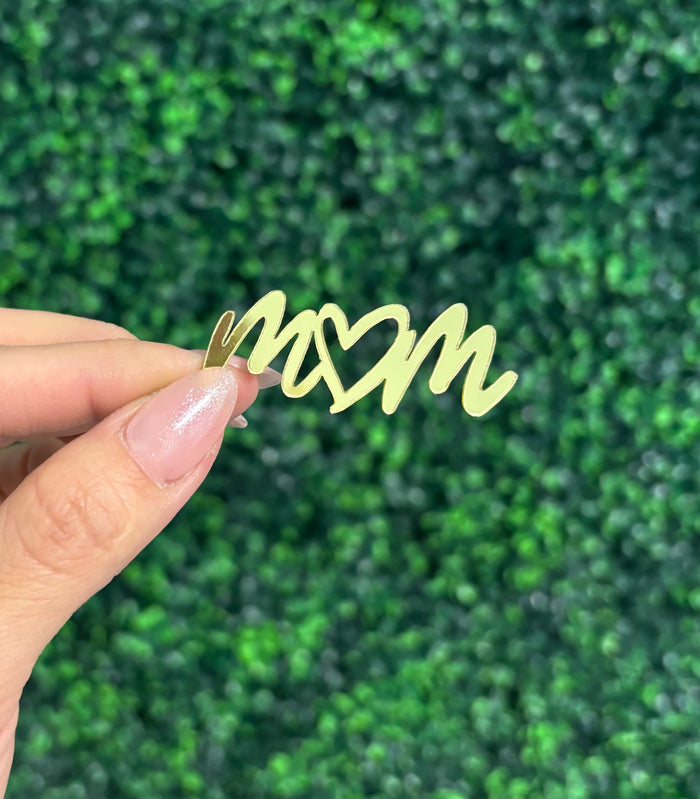 Gold Mom Acrylic Charm