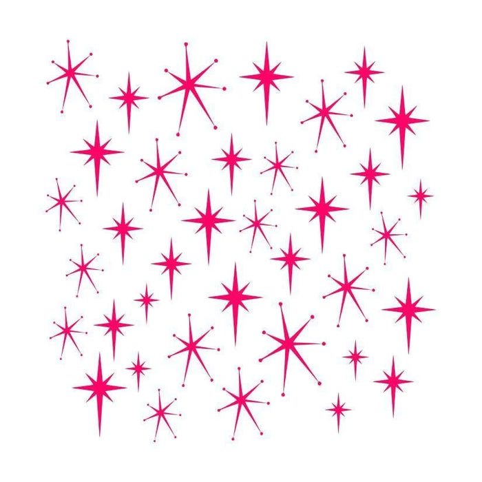 Retro Star Stencil