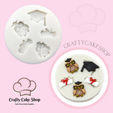 Owl Graduation Cap Mold