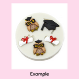 Owl Graduation Cap Mold