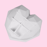 Diamond Heart Breakable Silicone Mold
