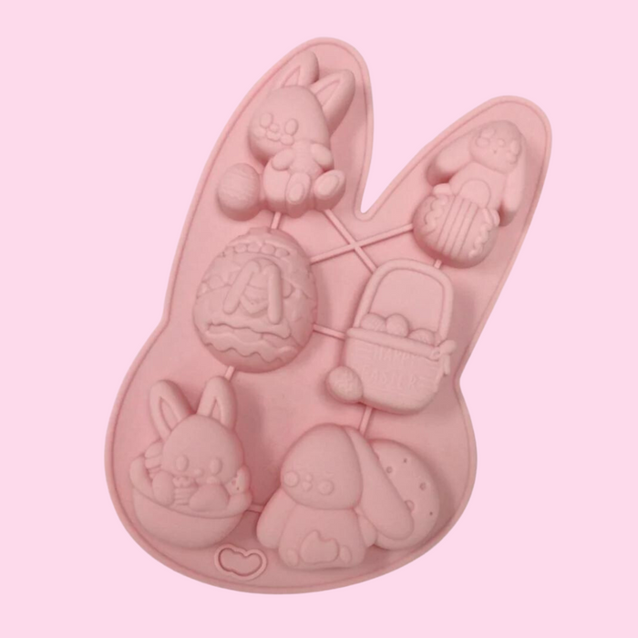 6 Cavity Easter Egg Hunt Silicone Mold
