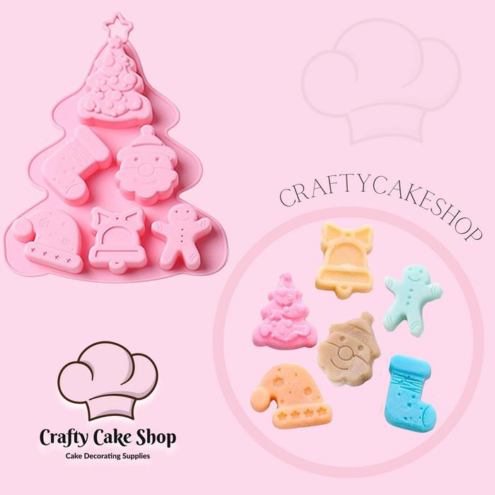 Large Christmas Tree Variety Silicone Mold