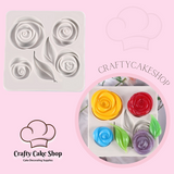 Rose and Leaf Silicone Mold