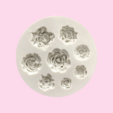 8 Assorted Rose Silicone Mold