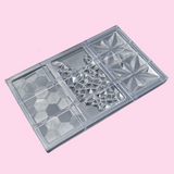 3 In 1 Polycarbonate Chocolate Bar Mold Tray