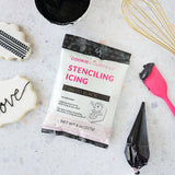 Stenciling Royal Icing Mix, Tuxedo Black
