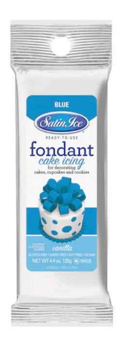 Satin ice 4.4oz blue fondant