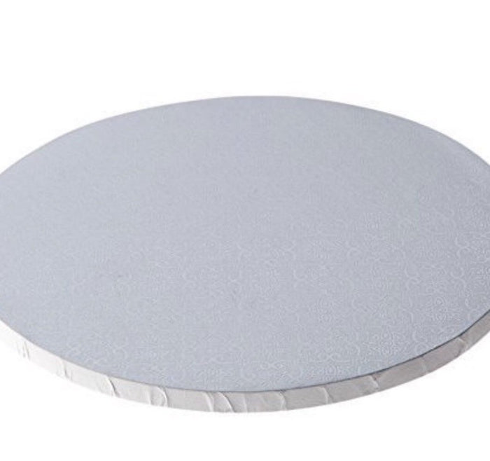 6in White Cake Drum - Round
