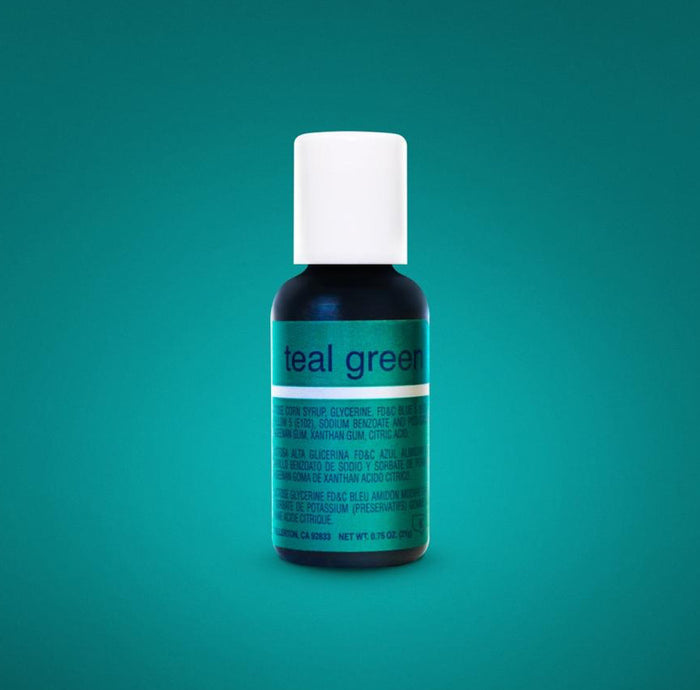 Teal Green Chefmaster Liqua-gel Food Color
