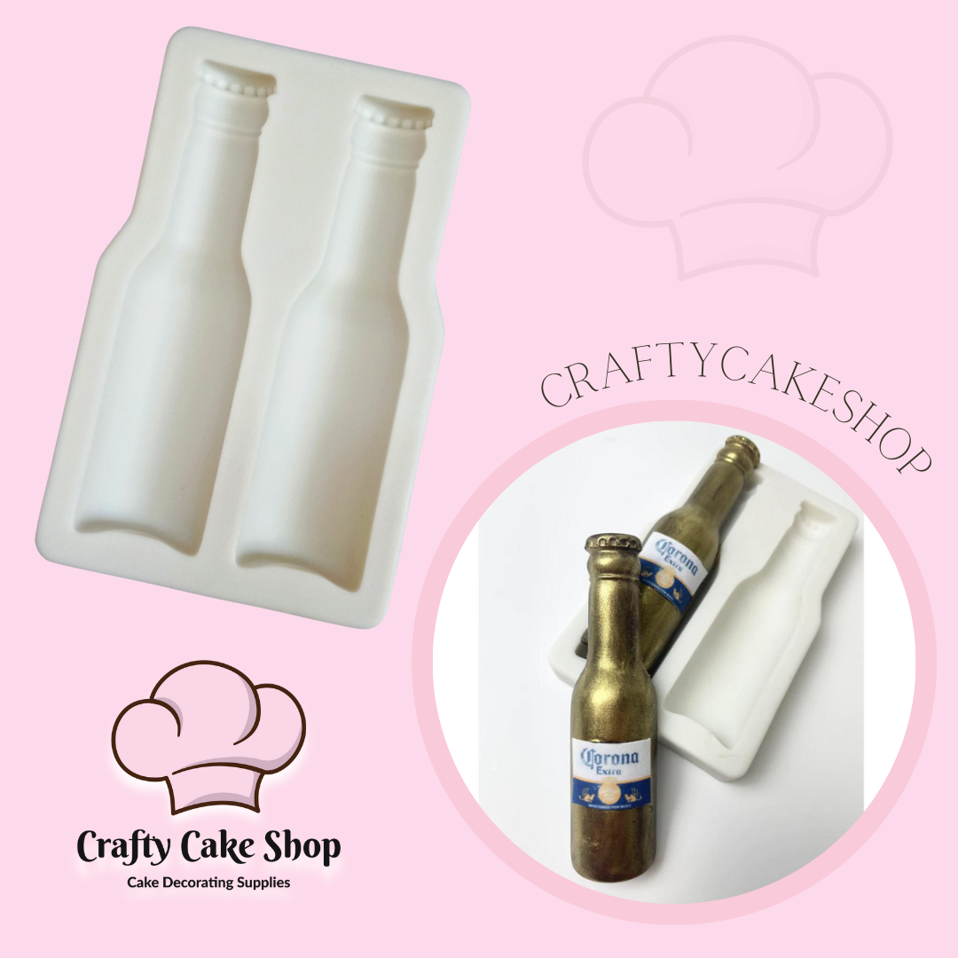 Beer Bottle Silicone Mold – Crafty Cake Shop
