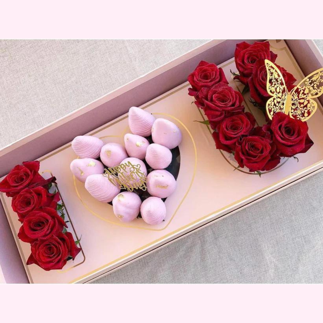 I Love You Floral Box (PINK) — Plenty Flowers