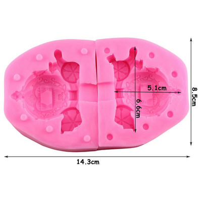 2pc Carriage Silicone Mold