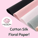 Cotton Silk Floral Tissue paper - Single Color