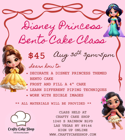 8/30 -- Princess Bento Cake Class