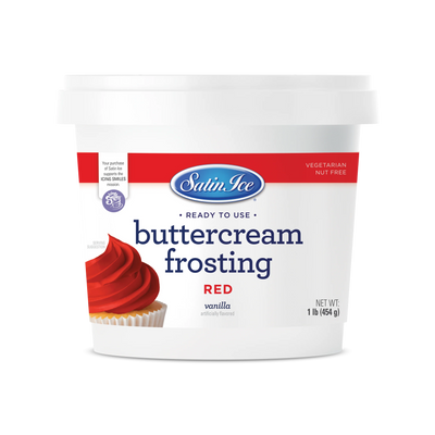 1lb Red Vanilla Buttercream Frosting