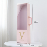 Briefcase luxury acrylic flower box