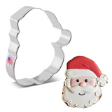 Santa Face Cookie Cutter 4 1/4"