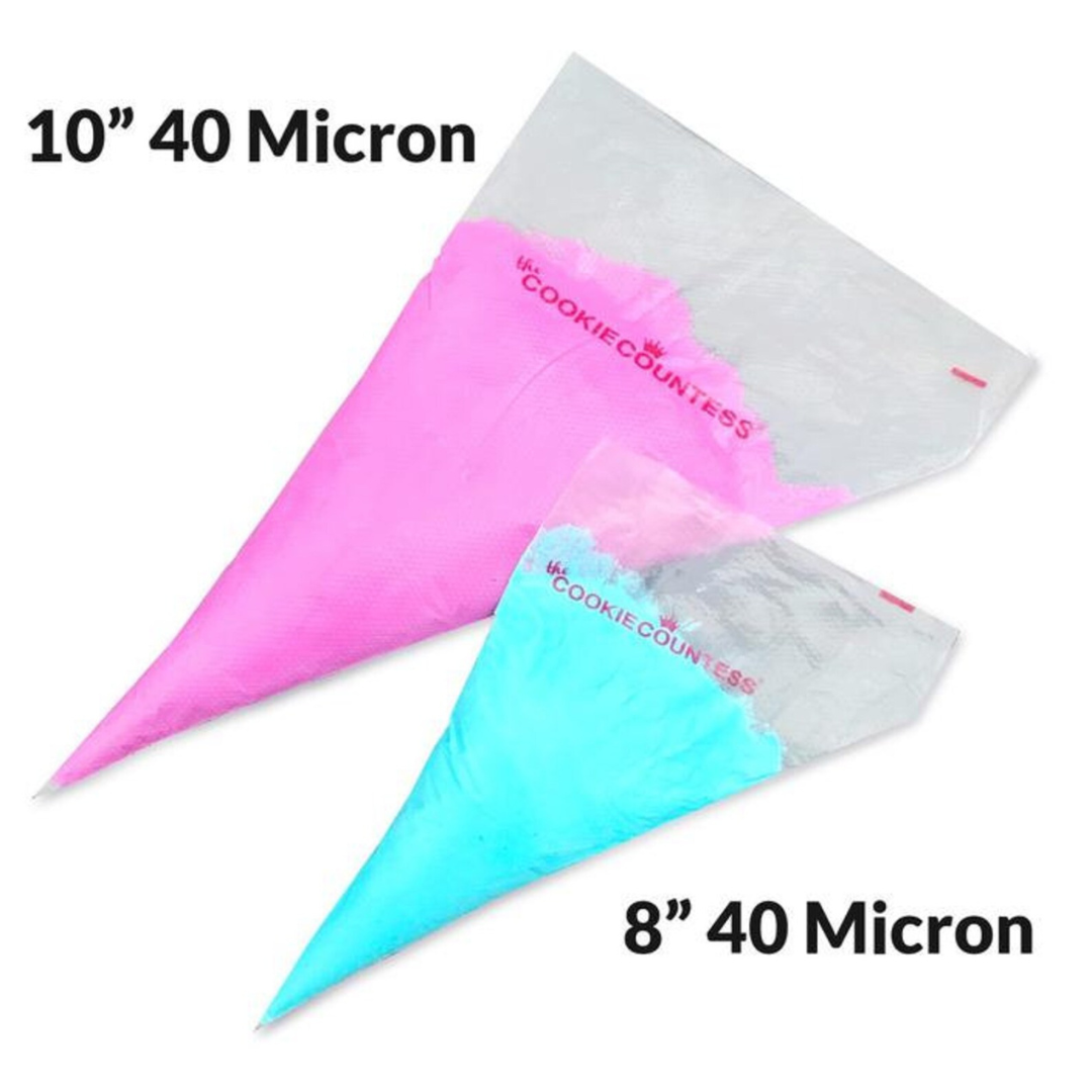 10” Tipless Piping Bags 40 micron Cookie countess – Crafty Cake Shop