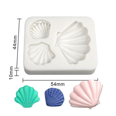 3 Assorted Clamshell Silicone Mold