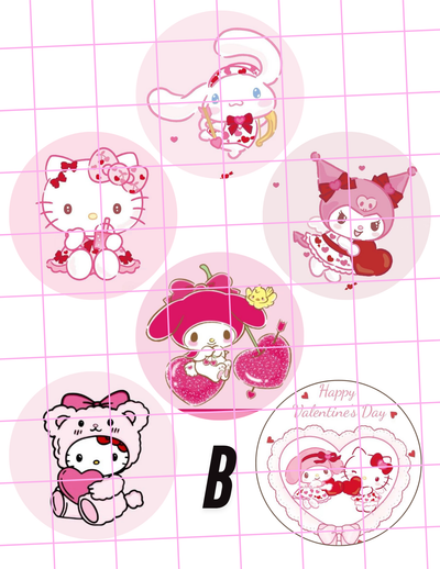 Hello Kitty Valentine's Edible Image