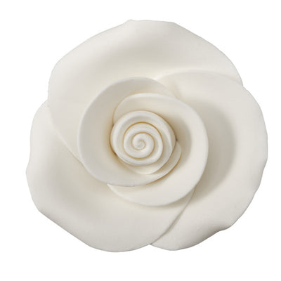 2" Fondant Rose - White