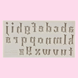 Old English Lower Case Alphabet Mold