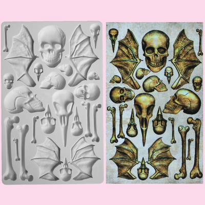 Wings and Skulls Mold