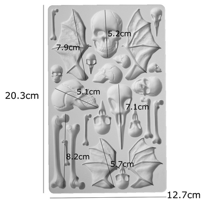 Wings and Skulls Mold