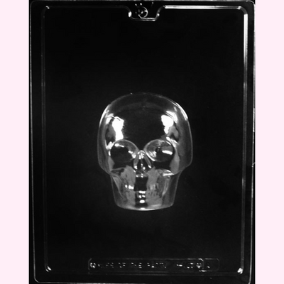 3D Skull- 2 Piece Chocolate Mold