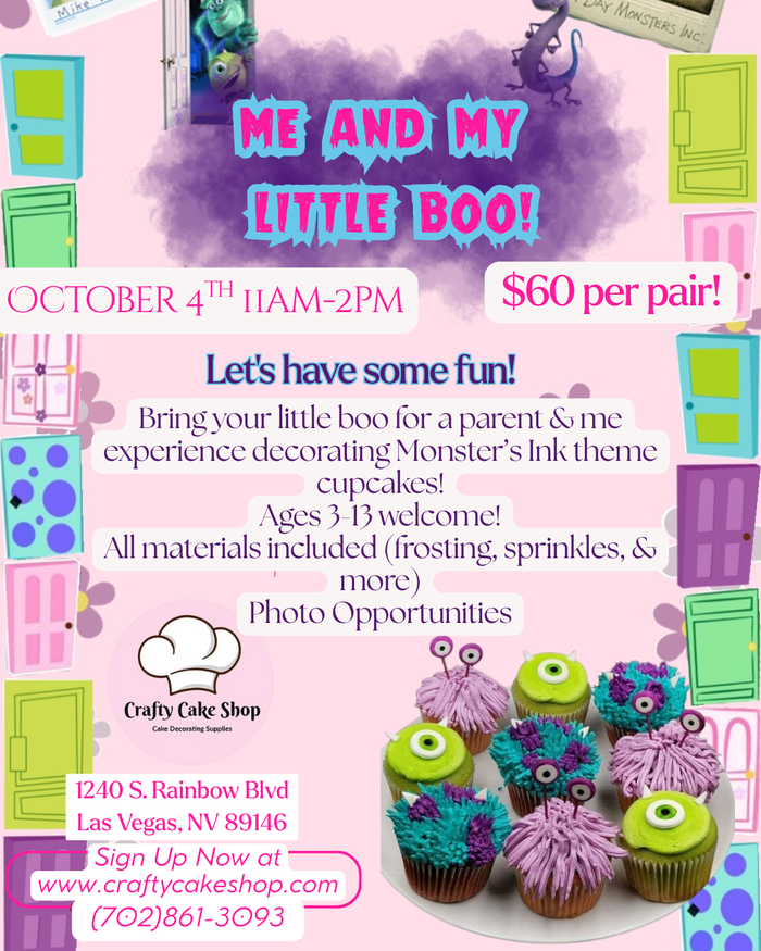10/4 - Monster’s Ink Kid Cupcake Classs