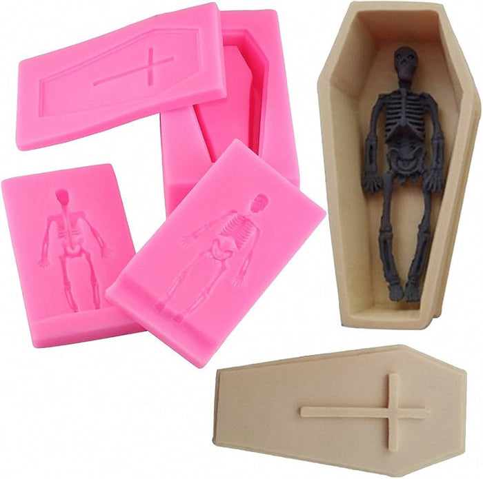 3D Coffin w/ Cross Mold
