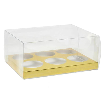 6 Cupcake Clear Box w/Insert