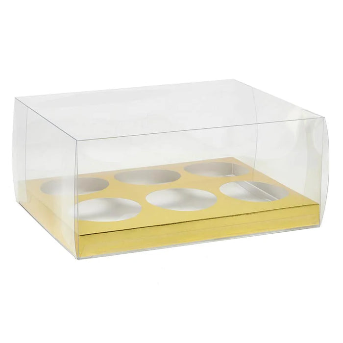 6 Cupcake Clear Box w/Insert