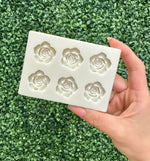 6 Open Roses Mold