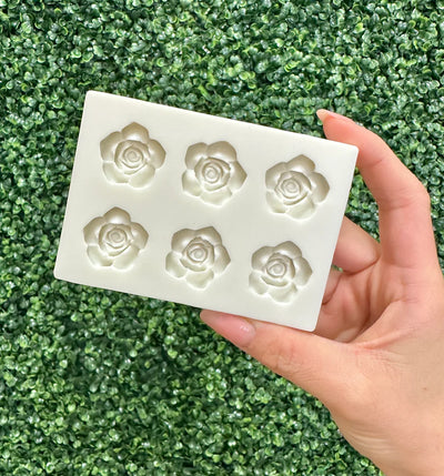6 Open Roses Mold