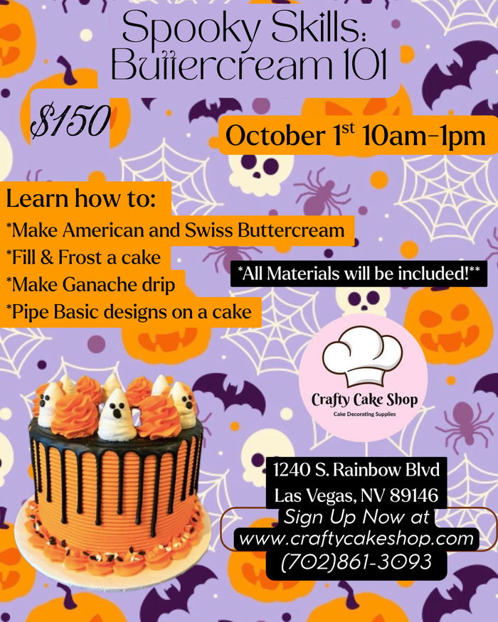 10/1 - Spooky Beginners Buttercream Class