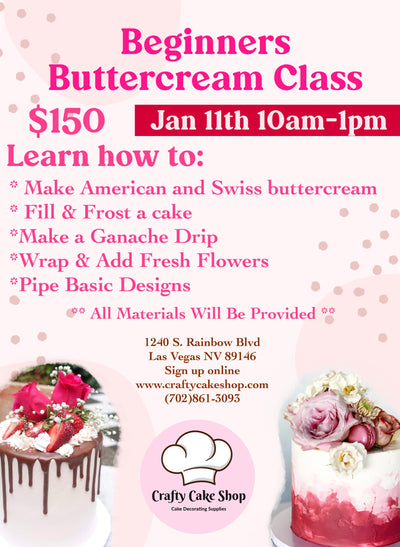 1/11- Beginners Buttercream Class