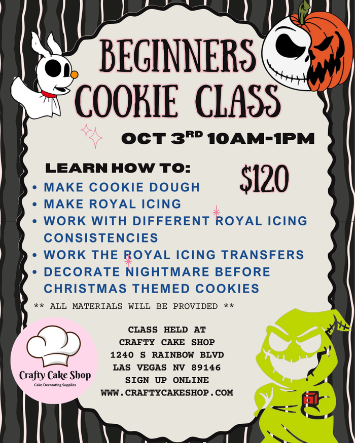 10/3 - Beginners Cookie Class