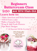8/30 -- Beginners Buttercream Class
