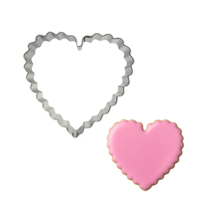 2.5" Scalloped Heart Cookie Cutter