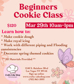 3/29 -- Beginners Cookie Class