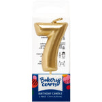7 Candle Numeral - Gold