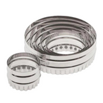 Ateco 14400 6-Piece Stainless Steel Two-Sided Round Cutter Set