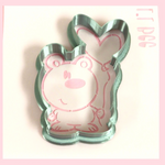 Valentine bear PYO cookie cutter set