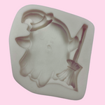 Cute ghost witch mold