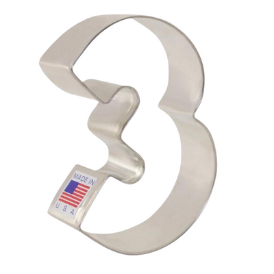 Number 3 Cookie Cutter
