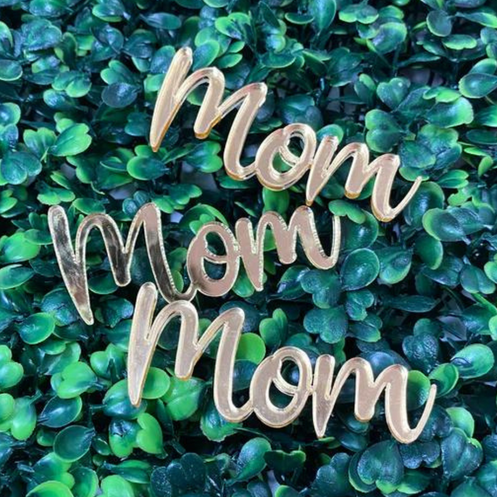 MOM acrylic charm